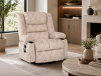 MASSEVA Cloud-Comfort | 8-Point Heated Massage Swivel & Rocking Sanctuary with Integrated Storage & Cup Holders