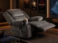 MASSEVA Sovereign | 8-Point Heated Massage Swivel & Rocking Lounge Chair with Integrated Storage & Cup Holders