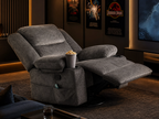 MASSEVA Sovereign | 8-Point Heated Massage Swivel & Rocking Lounge Chair with Integrated Storage & Cup Holders