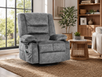 MASSEVA Sovereign | 8-Point Heated Massage Swivel & Rocking Lounge Chair with Integrated Storage & Cup Holders