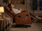 MASSEVA Sovereign Power Lift Recliner | 21-inch Wide Seat, 8-Point Vibration Massage & Wood Heating with Smart Timer