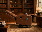 MASSEVA Sovereign Power Lift Recliner | 21-inch Wide Seat, 8-Point Vibration Massage & Wood Heating with Smart Timer
