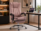 MASSEVA Executive Wellness | 6-Point Ergonomic Massage & Heat Office Chair with Retractable Footrest & Remote Control