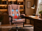 MASSEVA Executive Wellness | 6-Point Ergonomic Massage & Heat Office Chair with Retractable Footrest & Remote Control