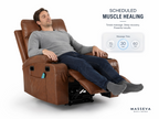 MASSEVA Sovereign Power Lift Recliner | 21-inch Wide Seat, 8-Point Vibration Massage & Wood Heating with Smart Timer